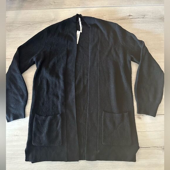 Soma Open-Front Cardigan Large Black New‎ With Tags - Picture 4 of 6